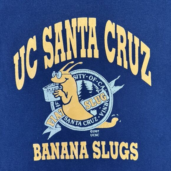 Vintage 1997 UC Santa Cruz Crew Neck Tee - Cut Tag - Picture 2 of 5